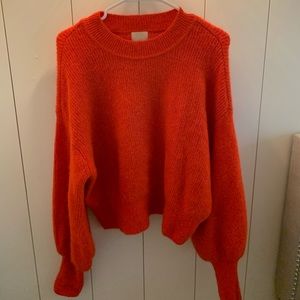 H&M orange sweater